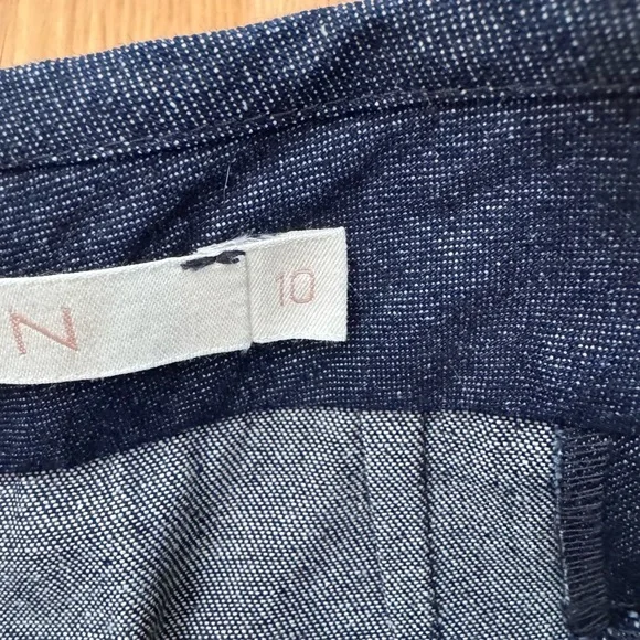 Anna Mason London Denim Flare pants, culotte style size 10, like new - Picture 5 of 9